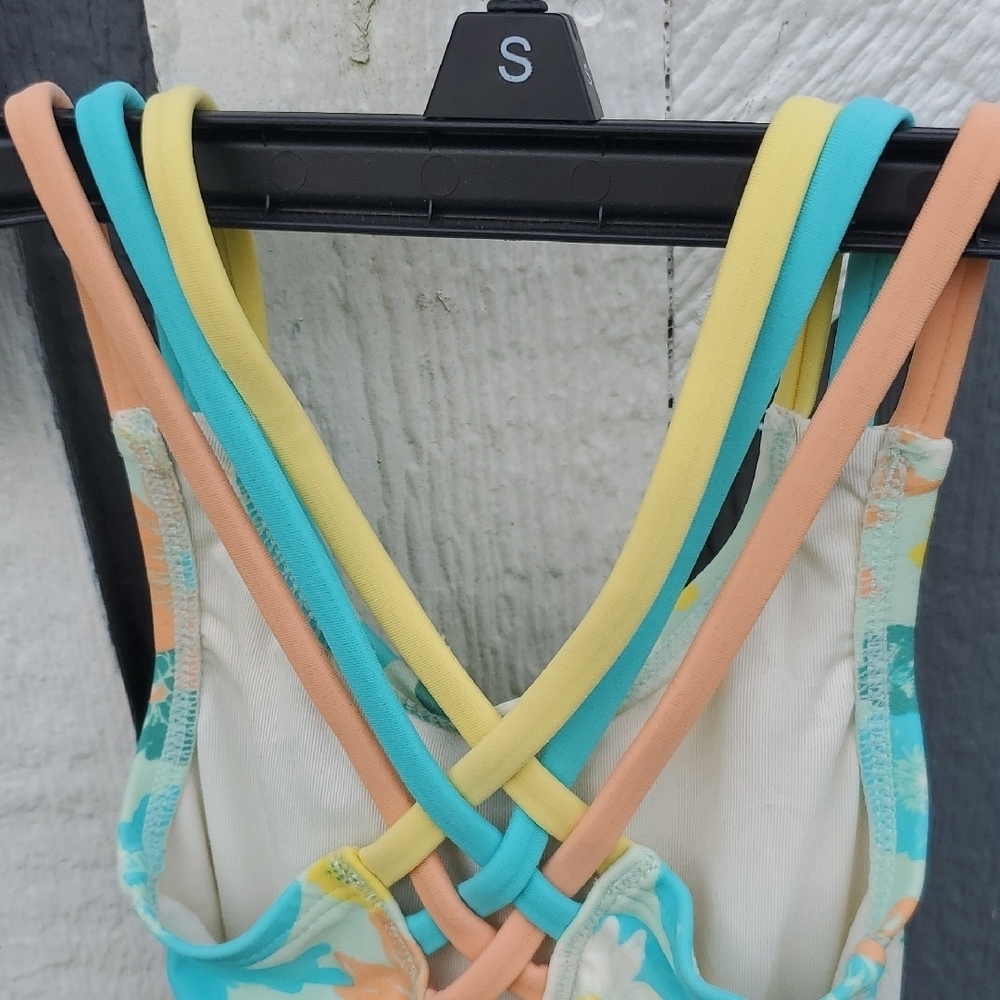 Matilda Jane Floral Multicolor One-Piece Swimsuit - Picture 5 of 6